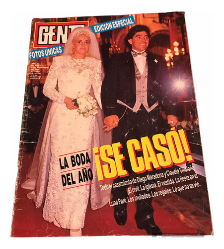 Revista Gente Casamiento De Diego Maradona Edición Especial