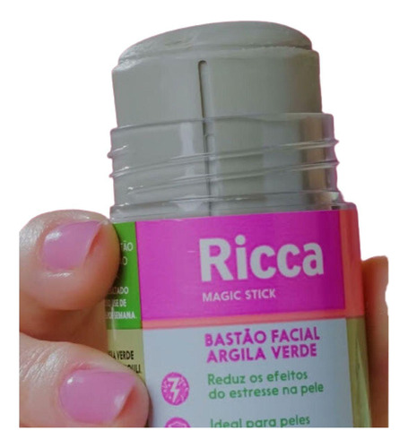 Bastão Facial Ricca Argila Verde 30g Cód.3805