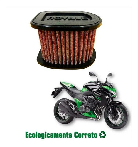 Filtro Ar Royale Lavável Esportivo Kz800 Kawasaki Z750 Z800