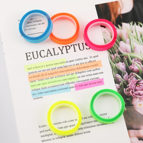 Paquete De Rollos De Cinta Toymis, Rotuladores Fluorescentes