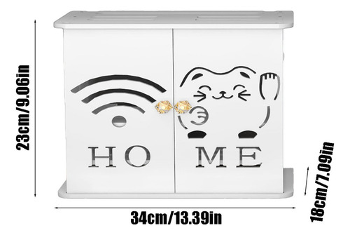 Caja De Almacenamiento Con Enrutador Wifi En Esquina, Sala D