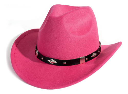 Sombrero De Vaquero Occidental Con Cinturón Para Mujer