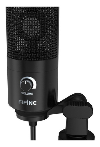 Micrófono Fifine K669 condensador cardioide negro