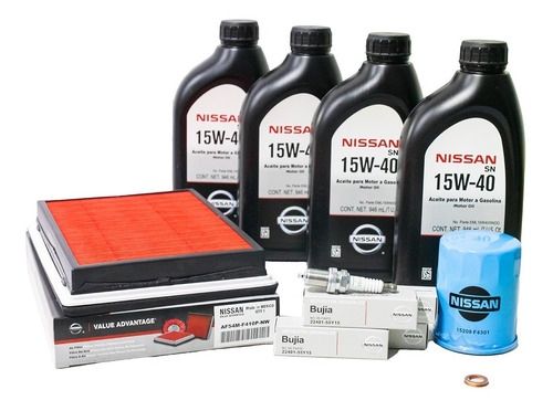 Kit De Afinacion Con Aceite 15w-40 Para Nissan Tsuru