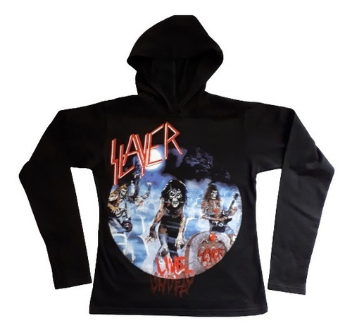 Slayer Live Undead Polo Capucha Mujer Small [rockoutlet]