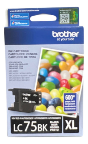 Paq 4 Pzas Cartucho Brother Lc 75 Neg / Cyan / Mag / Yellow