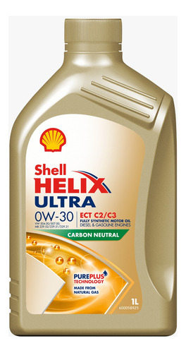 Óleo De Motor Shell 0w30 Helix Ultra C2 C3 Sintético