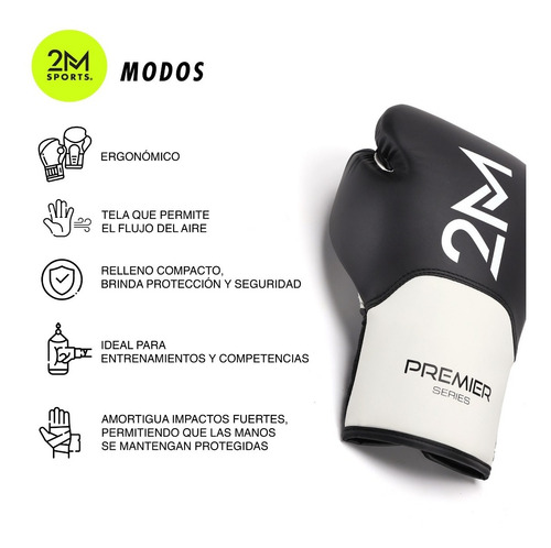 Imagen 5 de 10 de Guantes De Boxeo 12 Y 14 Oz Velcro Importado Profesional Box
