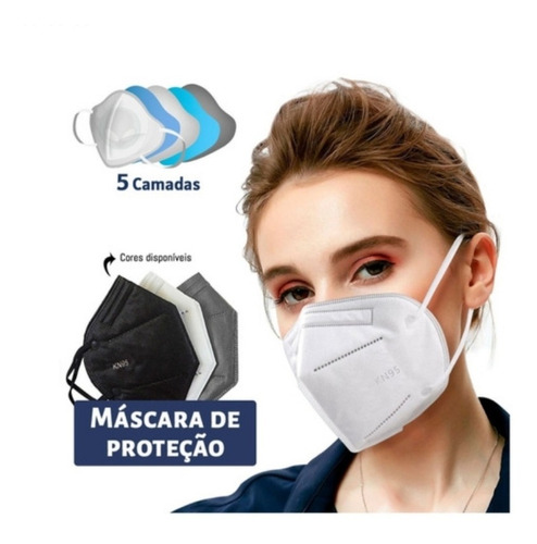 Imagem 1 de 10 de Kit 10 Máscaras N95 Proteção Respiratória Pff2 - Full