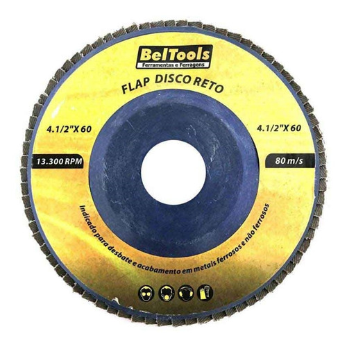 Disco Desbaste Flap Reto 4.1/2x50 Beltools