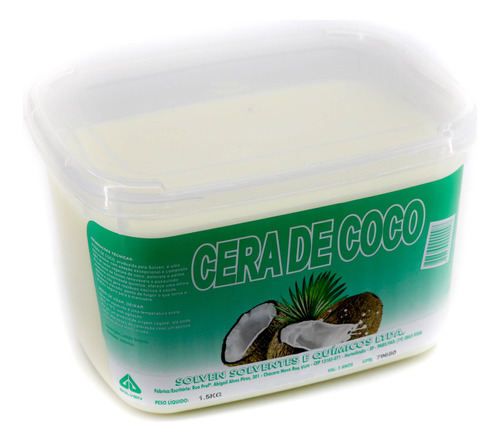 1,5 Kg - Cera De Coco C-sv Para Velas 100% Vegetal _