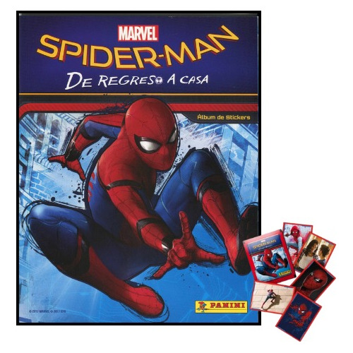 Álbum + 50 Sobres Spider-man De Regreso A Casa.