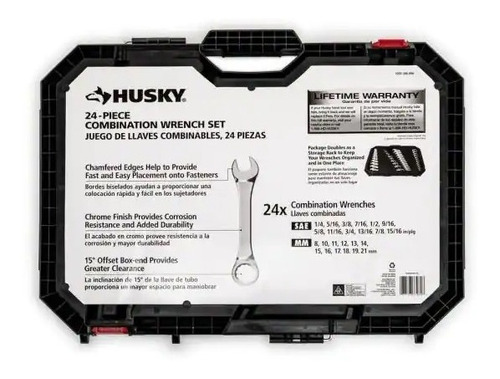Juego De 24 Llaves De Combinacion Husky, Std Y Mm (Usado)