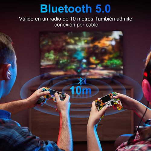 2 Mandos Inalámbricos Compatibles Con Consola De Juegos Y Pc Color Amarillo