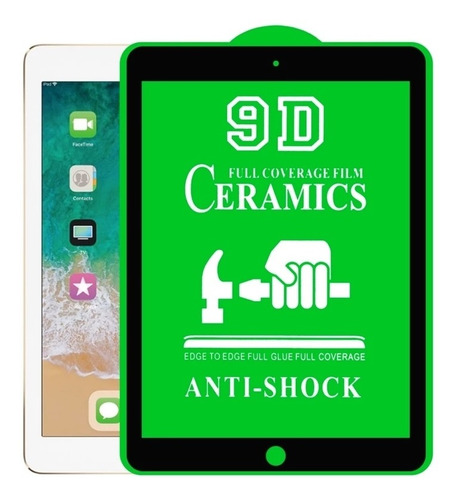 Imagen 2 de 9 de Lamina Para Tablet iPad 10.2 Ceramica Protec Completa 9d