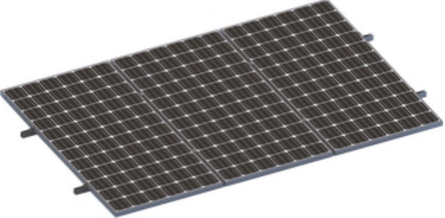 Kit De Minirieles Para Panel Solar Arreglo 1x3 Para