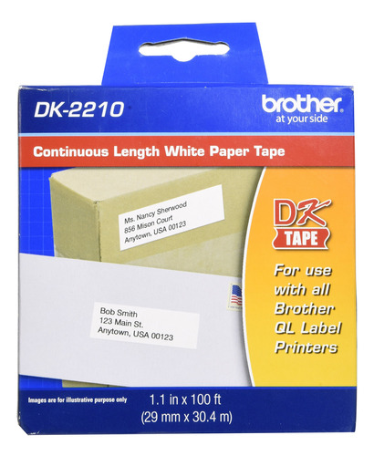 Brother Cinta Papel Original Dk-2210 Longitud Continua Negra