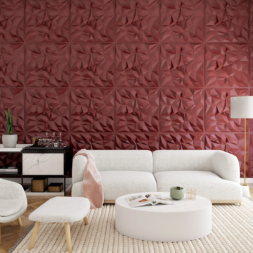 Imagem 6 de 10 de Revestimento De Pvc 3d Parede E Teto Placa Decorativa 50x50