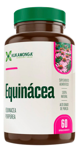 Equinacea | 60 Cápsulas | Anti Viral | Resfriados | 20 Días Sin Sabor