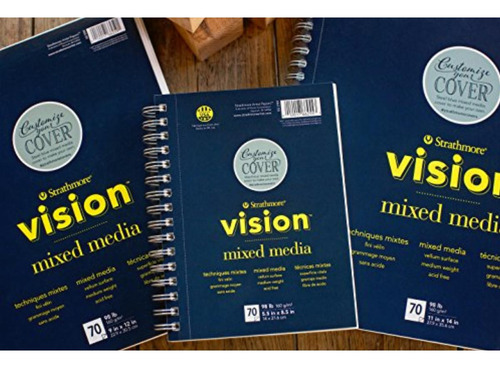 Strathmore 662-55 Vision Mixed Media Pad 5.5 X 8.5 Color