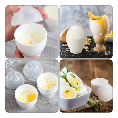 Hueveras Especiales Para Horno Microondas, 10 Unidades, Coce