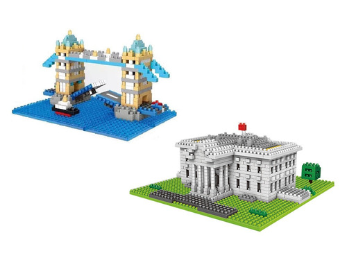 Pack Nanoblock: Puente Londres Y Casa Blanca Envío Gratis