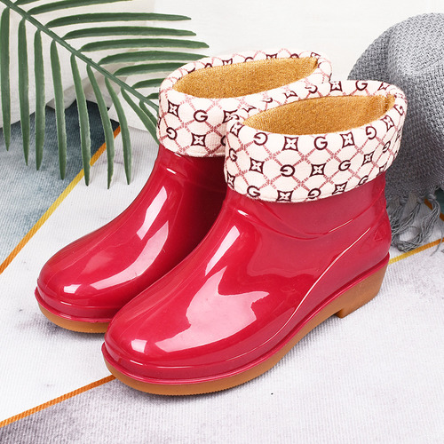 Botas De Lluvia Para Mujer, Botas Cortas Antideslizantes A L