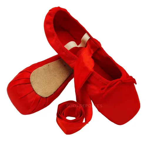 Zapatillas Puntas Ballet Rojas MercadoLibre