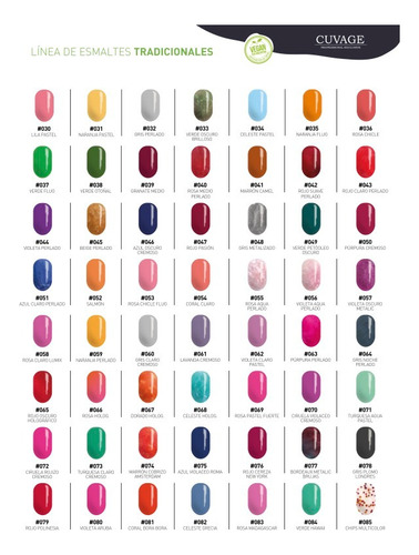 Esmaltes De Uñas Tradicional X20 S Tacc Cuvage Pro Keratine