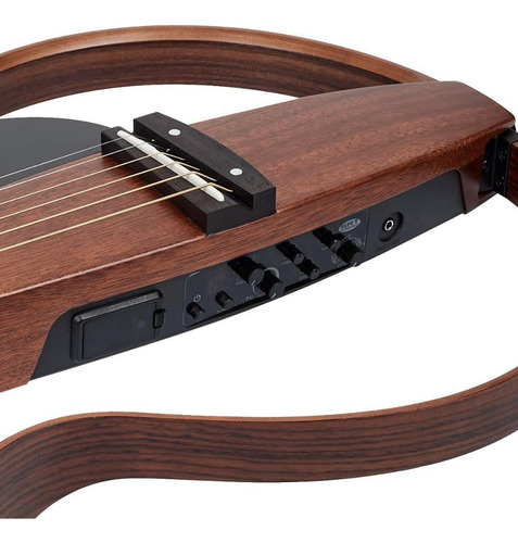 Violão Silent Elétrico Aço Yamaha Slg200s Natural Fosco Material Do Diapasão Pau-rosa Orientação Da Mão Destro