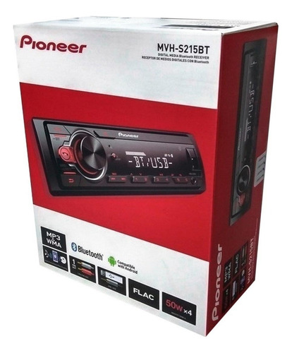 Autoestéreo Para Auto Pioneer Mvh S215bt Con Usb Y Bluetooth (Usado)