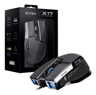 Mouse Gamer Evga X17 16000 Dpi 10 Botones Rgb Pesas