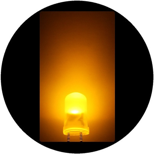Imagen 4 de 7 de 100 Leds Ultrabrillantes De 5mm -- Amarillo Difuso