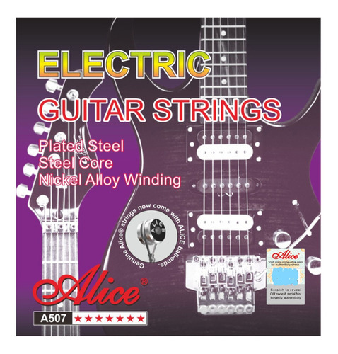 Cuerdas Alice Encordado Completo Guitarra Electrica 010