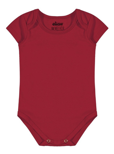 Imagem 1 de 2 de Body Bebê Unissex Infantil Em Cotton Elian 50003 Essencial