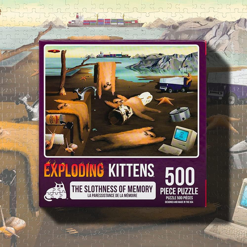 Rompecabezas Exploding Kittens De 500 Piezas - Slothness ...