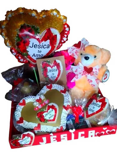 comprar Desayuno + Oso +globo Corazon A Domicilio En Zona Oeste