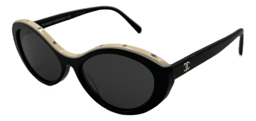 Chanel Ch5416 C.04 Oval Shape Black White