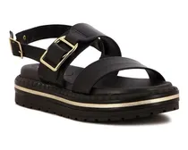Comprar Beira Rio Sandalia Casual C\u002Fdos Fajas Y Un Broche - Negro
