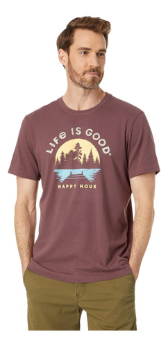 Life Is Good Camiseta Crusher De Manga Corta Dockside Hour 