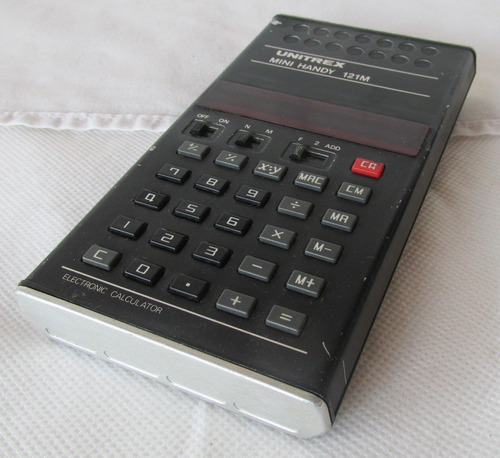 Vintage Calculadora Unitrex Mini Handy 121m, Funciona Arv#l