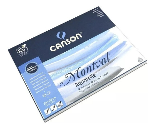 Canson Block Montval 300gr Grano Fino 29.7x42cm 12 Hjs