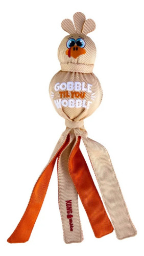 Brinquedo Pelúcia Kong Wubba Ballistic Turkey Cães Grande Cor Bege Desenho Peru