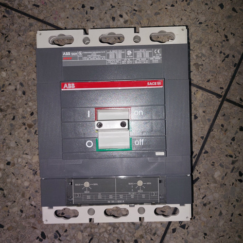 Interruptor Breaker 2 Polos 800 Amperios Abb Modelo S6h800