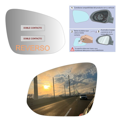 Luneta Espejo Retrovisor Toyoya Corolla Cross 2020/2023 Lh