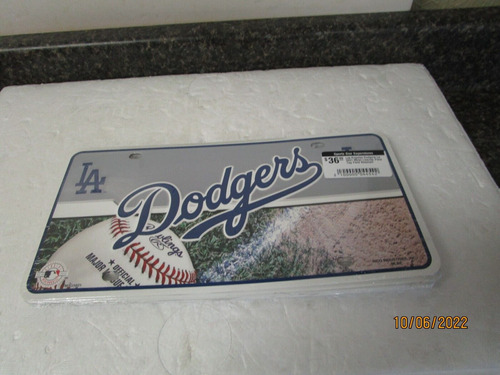 New! Mlb La Los Angeles Dodgers  Logo Auto Metal License Mmf