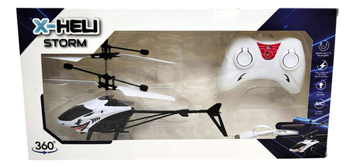 Helicoptero Radio Control Con Luz Carga Usb Tut Tuttishop Color Blanco