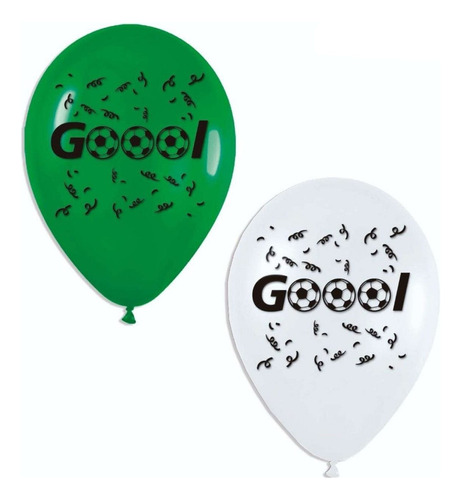 Globos Bombas Estampados X20u Gool   Futbol