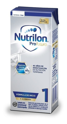 Leche Nutrilon Profutura 1 X200 Ml Brick Pack X 24