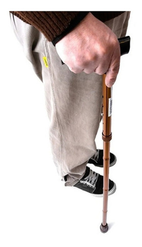 Baston Aluminio Regulable Caminar Apoyo Anciano Ortopedico 
